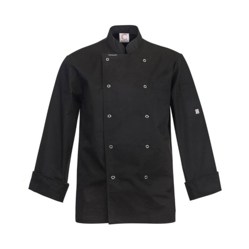 WORKWEAR, SAFETY & CORPORATE CLOTHING SPECIALISTS EXECUTIVE CHEF JACKET L/S with pockets & press studs