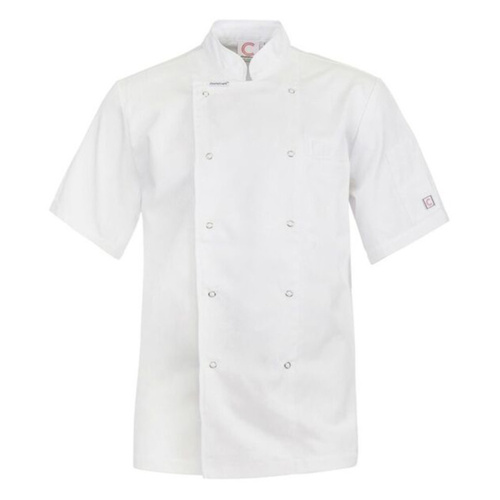 WORKWEAR, SAFETY & CORPORATE CLOTHING SPECIALISTS - EXECUTIVE CHEF JACKET S/S with pockets & press studs