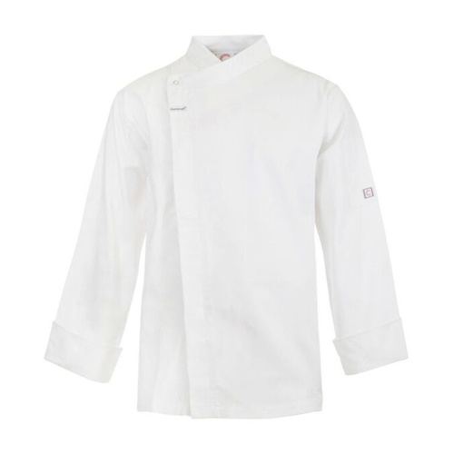 WORKWEAR, SAFETY & CORPORATE CLOTHING SPECIALISTS - Short Sleeve Chefs Tunic with concealed front