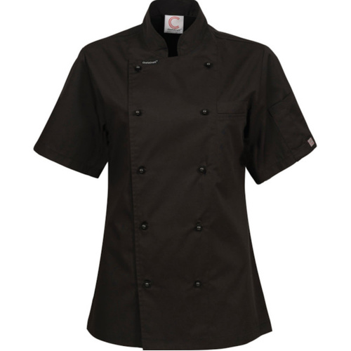 WORKWEAR, SAFETY & CORPORATE CLOTHING SPECIALISTS Womens Lightweight Executive Short Sleeve Chefs Jacket