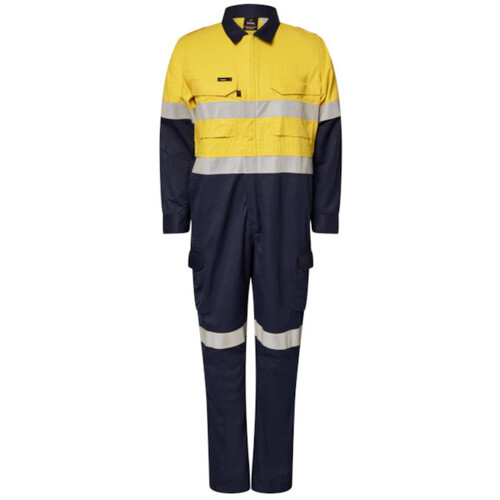 WORKWEAR, SAFETY & CORPORATE CLOTHING SPECIALISTS - Torrent HRC2 Hi Vis Two Tone Coverall with FR  Reflective Tape