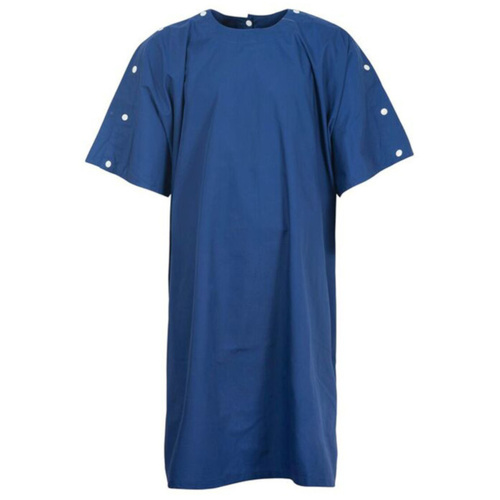 WORKWEAR, SAFETY & CORPORATE CLOTHING SPECIALISTS - Bariatric Gown with Neck and shoulder studs