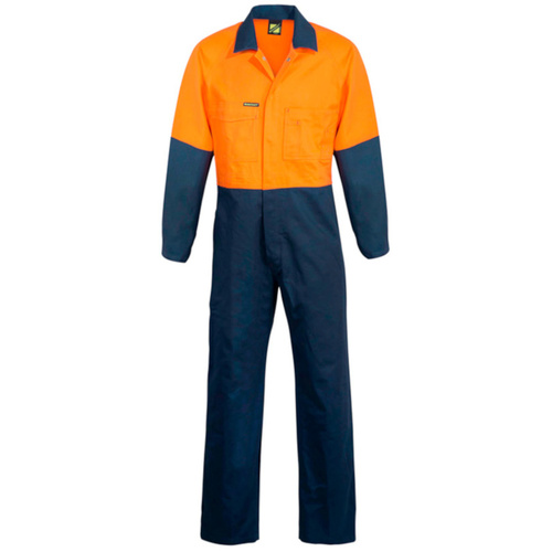 WORKWEAR, SAFETY & CORPORATE CLOTHING SPECIALISTS Hi Vis Two Tone Poly/Cotton Coveralls