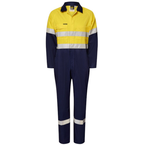 WORKWEAR, SAFETY & CORPORATE CLOTHING SPECIALISTS - LIGHT HIVIS COVERALL CSR TAPE