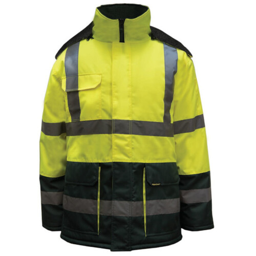 WORKWEAR, SAFETY & CORPORATE CLOTHING SPECIALISTS - Two Tone Freezer Jacket with Reflective Tape