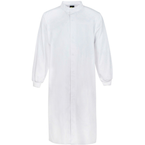 WORKWEAR, SAFETY & CORPORATE CLOTHING SPECIALISTS - Workcraft - Food Industry Long Length Dustcoat with Mandarin Collar  - Long Sleeve