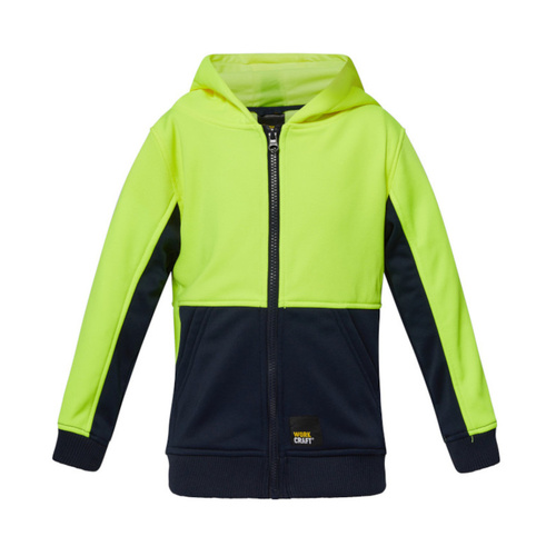 WORKWEAR, SAFETY & CORPORATE CLOTHING SPECIALISTS - ASCENT kids high-vis hoodie - full zip