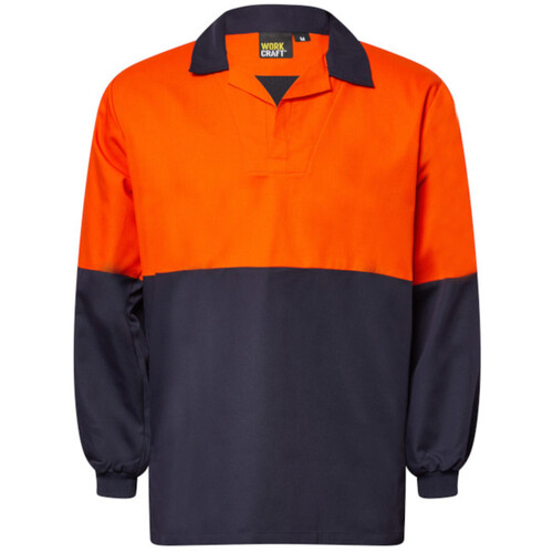 WORKWEAR, SAFETY & CORPORATE CLOTHING SPECIALISTS - JACSHIRT L/S HIVIS 2 TONE NKIN