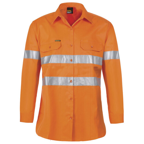 WORKWEAR, SAFETY & CORPORATE CLOTHING SPECIALISTS - LADIES LT.WT HI VIS SHIRT CSR