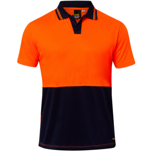 WORKWEAR, SAFETY & CORPORATE CLOTHING SPECIALISTS Hi Vis Short Sleeve Food Industry Micromesh Polo