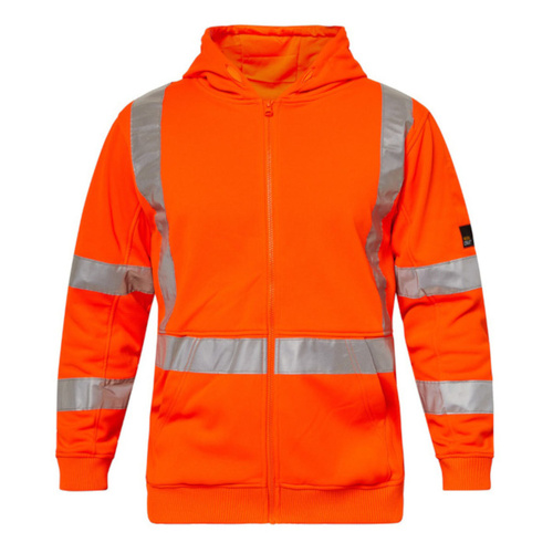 WORKWEAR, SAFETY & CORPORATE CLOTHING SPECIALISTS - Hi Vis Hoodie with X pattern tape