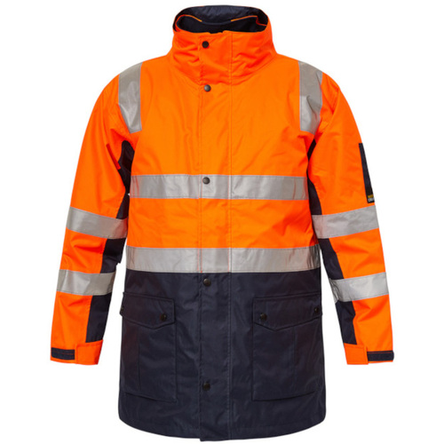 WORKWEAR, SAFETY & CORPORATE CLOTHING SPECIALISTS Hi Vis Two Tone "4 in 1" Jacket with CSR1303-6A Tape 50 Wash