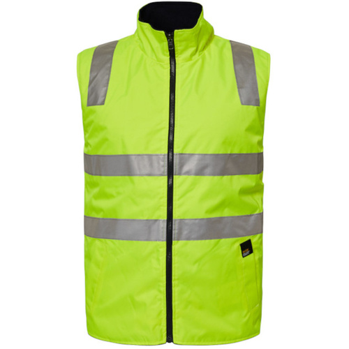 WORKWEAR, SAFETY & CORPORATE CLOTHING SPECIALISTS - Hi Vis Reversible Fleece Reflective Vest CLEARANCE replaced BY WW9023