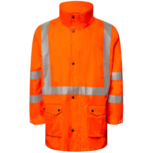 WORKWEAR, SAFETY & CORPORATE CLOTHING SPECIALISTS - NSW RAIL Hi Vis Reflective 4-in-1 Jacket With X Pattern