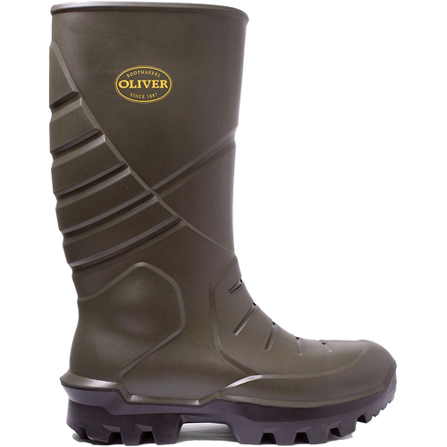 WORKWEAR, SAFETY & CORPORATE CLOTHING SPECIALISTS WB 24 - Green PU Waterproof Safety Gumboot - 24-205