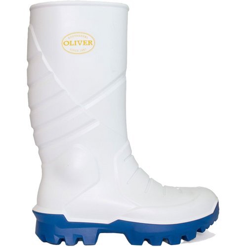 WORKWEAR, SAFETY & CORPORATE CLOTHING SPECIALISTS WB 24 - White PU Waterproof Safety Gumboot - 24-205