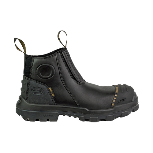 WORKWEAR, SAFETY & CORPORATE CLOTHING SPECIALISTS - AT 54 - Black Elastic Sided Boot