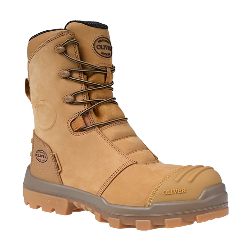WORKWEAR, SAFETY & CORPORATE CLOTHING SPECIALISTS AT 54 - 200mm Hi-Leg Wheat Zip Sided Boot