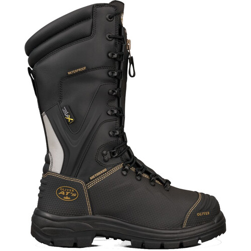 WORKWEAR, SAFETY & CORPORATE CLOTHING SPECIALISTS - AT 65 - 350mm Lace-up Steel Toe Mining Boot - 65-791