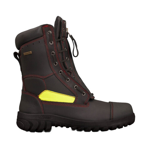 WORKWEAR, SAFETY & CORPORATE CLOTHING SPECIALISTS - HS 66 - 230mm Lace Up Structural Fire Fighters Boot - 66-495