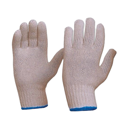 WORKWEAR, SAFETY & CORPORATE CLOTHING SPECIALISTS - Knitted 100% Cotton Gloves XL Size (MOQ 12)