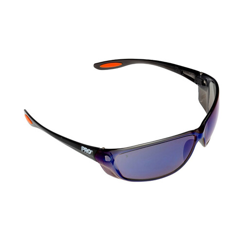 WORKWEAR, SAFETY & CORPORATE CLOTHING SPECIALISTS - Switch Blue Mirror Safety Glasses