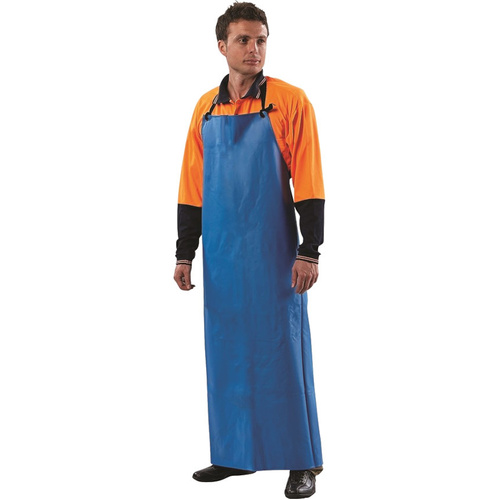 WORKWEAR, SAFETY & CORPORATE CLOTHING SPECIALISTS - PVC Apron 90cm X 120cm Blue