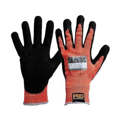 WORKWEAR, SAFETY & CORPORATE CLOTHING SPECIALISTS - Arax Platinum Pu/Nitrile Foam Dip On Red 13G Liner