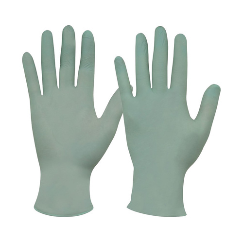 WORKWEAR, SAFETY & CORPORATE CLOTHING SPECIALISTS Biodegradable Disposable Green Nitrile Powder Free Gloves