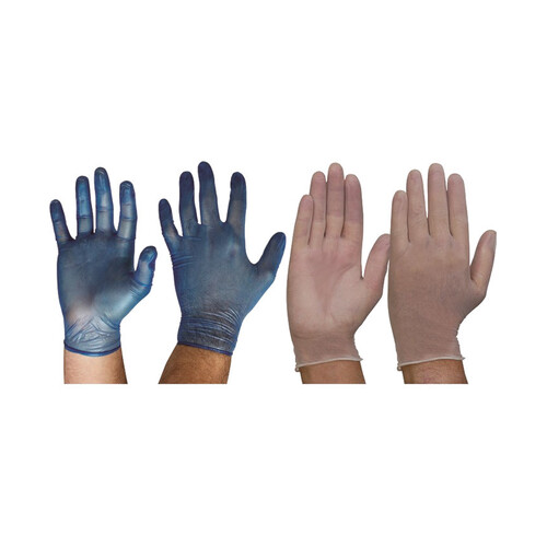 WORKWEAR, SAFETY & CORPORATE CLOTHING SPECIALISTS Disposable Vinyl Powder Free Clear Gloves