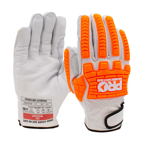 WORKWEAR, SAFETY & CORPORATE CLOTHING SPECIALISTS Impact Rigger Goat Grain Leather Cut F Gloves