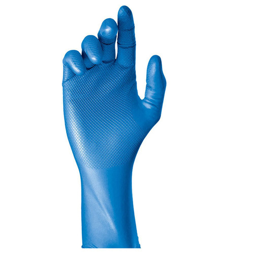 WORKWEAR, SAFETY & CORPORATE CLOTHING SPECIALISTS - GRIPPAZ JAN SAN FOOD 6MIL 30CM EXTENDED USE GLOVES