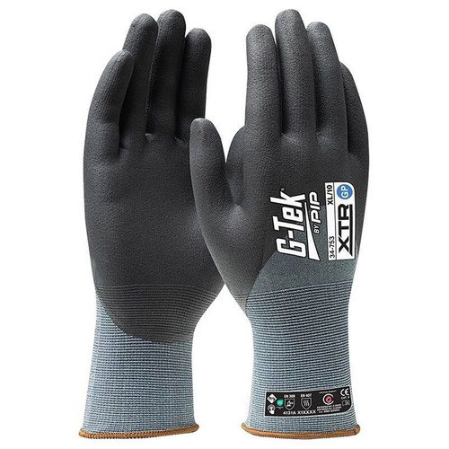 WORKWEAR, SAFETY & CORPORATE CLOTHING SPECIALISTS - G-TEK XTR MICRO NITRILE 3/4 DIP GP