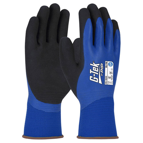WORKWEAR, SAFETY & CORPORATE CLOTHING SPECIALISTS G-Tek Blue Poly GP Double Dip Latex Glove