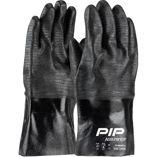WORKWEAR, SAFETY & CORPORATE CLOTHING SPECIALISTS Assurance  Chemgrip  Neoprene Coated Gloves with Interlock Liner - 12  Large