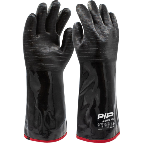 WORKWEAR, SAFETY & CORPORATE CLOTHING SPECIALISTS - Assurance  Chemgrip  Neoprene Coated Gloves with Foam Insulated Liner - 18  Large