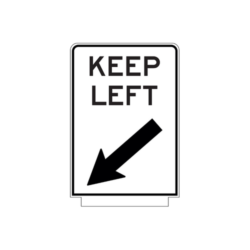 WORKWEAR, SAFETY & CORPORATE CLOTHING SPECIALISTS Keep Left - Aluminium Class 1 Reflective