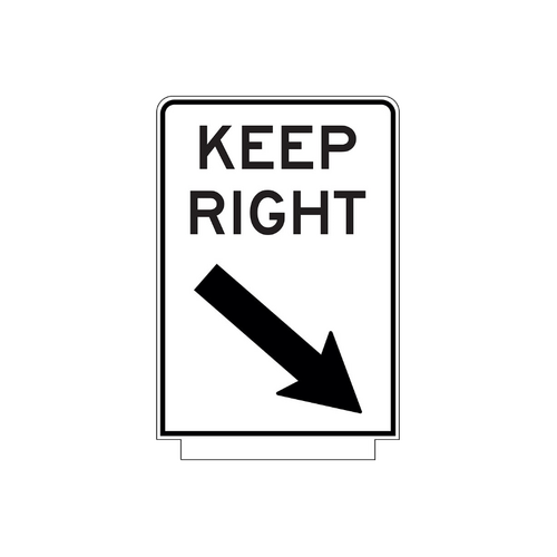 WORKWEAR, SAFETY & CORPORATE CLOTHING SPECIALISTS Keep Right - Aluminium Class 1 Reflective