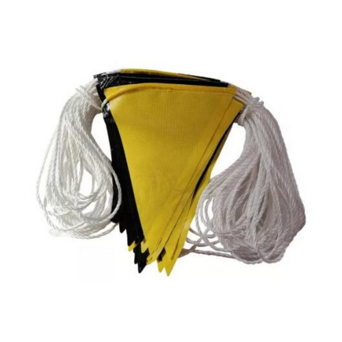 WORKWEAR, SAFETY & CORPORATE CLOTHING SPECIALISTS - Yellow/Black Safety Flag on Rope