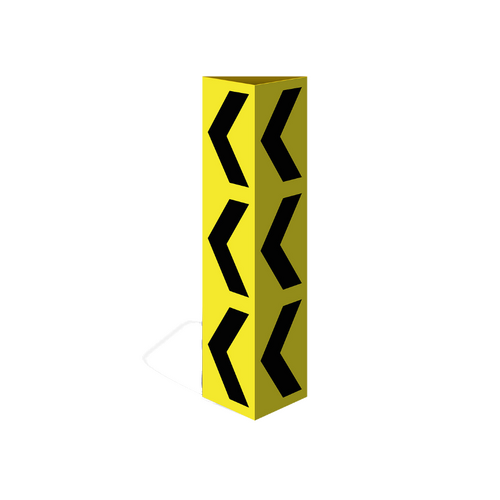 WORKWEAR, SAFETY & CORPORATE CLOTHING SPECIALISTS Three Sided Bollard Cover Surround, Arrow Left