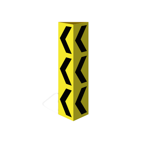 WORKWEAR, SAFETY & CORPORATE CLOTHING SPECIALISTS Three Sided Bollard Cover Surround, Arrow Left