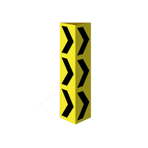 WORKWEAR, SAFETY & CORPORATE CLOTHING SPECIALISTS Three Sided Bollard Cover Surround, Arrow Right