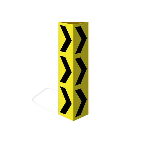 WORKWEAR, SAFETY & CORPORATE CLOTHING SPECIALISTS Three Sided Bollard Cover Surround, Arrow Right