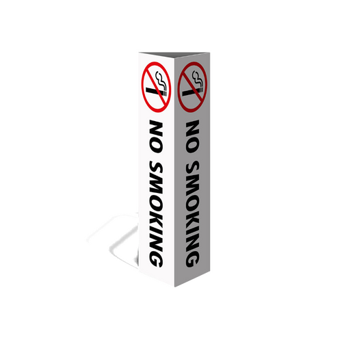 WORKWEAR, SAFETY & CORPORATE CLOTHING SPECIALISTS Three Sided Bollard Cover Surround, No Smoking (With Picto)