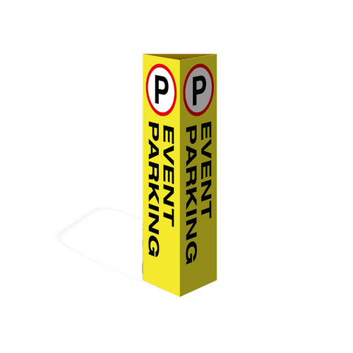 WORKWEAR, SAFETY & CORPORATE CLOTHING SPECIALISTS Three Sided Bollard Cover Surround, Event Parking