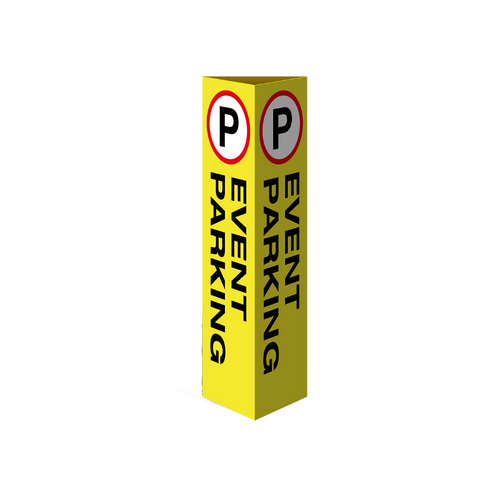 WORKWEAR, SAFETY & CORPORATE CLOTHING SPECIALISTS Three Sided Bollard Cover Surround, Event Parking