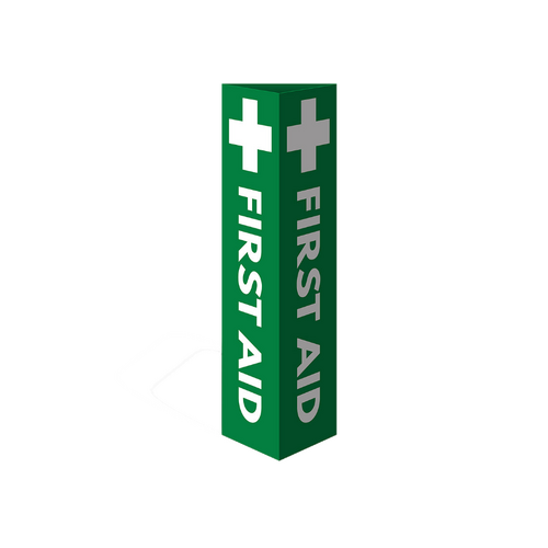 WORKWEAR, SAFETY & CORPORATE CLOTHING SPECIALISTS Three Sided Bollard Cover Surround, First Aid