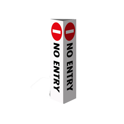 WORKWEAR, SAFETY & CORPORATE CLOTHING SPECIALISTS Three Sided Bollard Cover Surround, No Entry