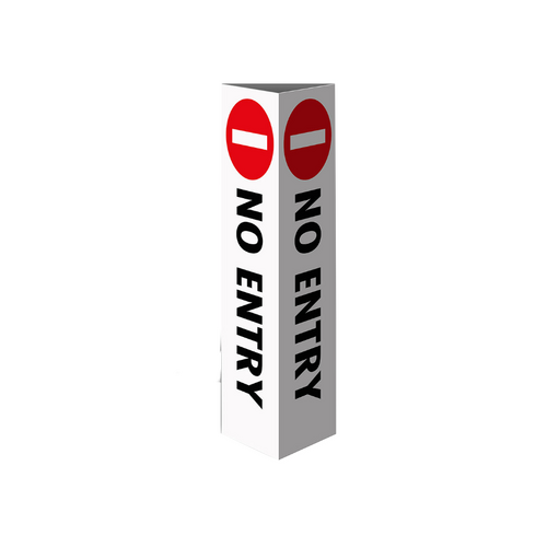 WORKWEAR, SAFETY & CORPORATE CLOTHING SPECIALISTS Three Sided Bollard Cover Surround, No Entry