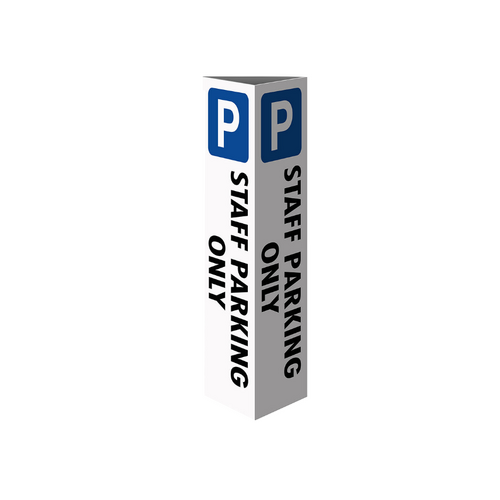 WORKWEAR, SAFETY & CORPORATE CLOTHING SPECIALISTS Three Sided Bollard Cover Surround, Staff Parking Only
